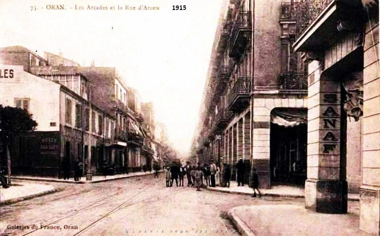 Oran - Rue d'Arzew - Arcades - 1915.jpg